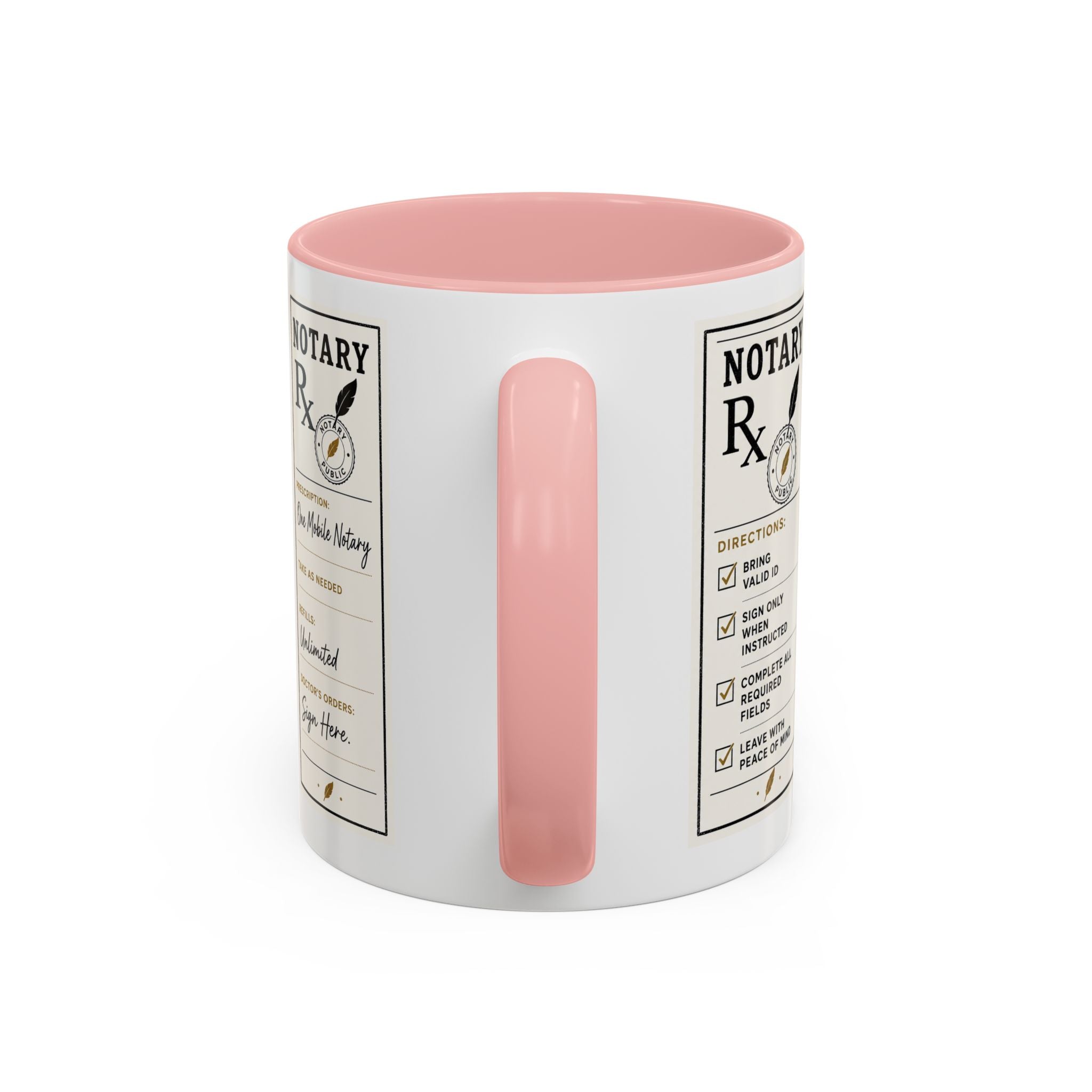 Notary Prescription | Accent Coffee Mug (11oz & 15oz)