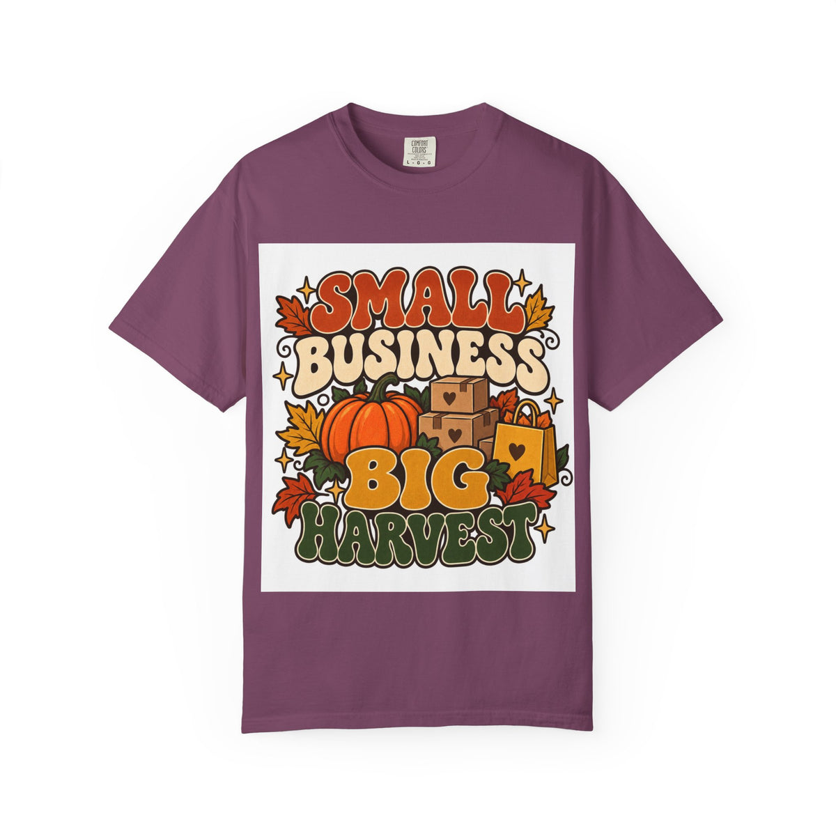 Small Business Big Harvest T-Shirt — Fall Entrepreneur Garment-Dyed Tee