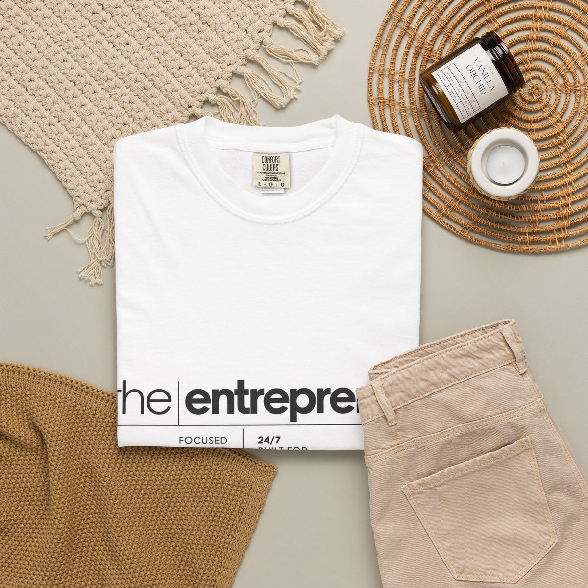 The Entrepreneur Garment-Dyed T-Shirt — Focused, Fearless, Funded Business Owner Tee