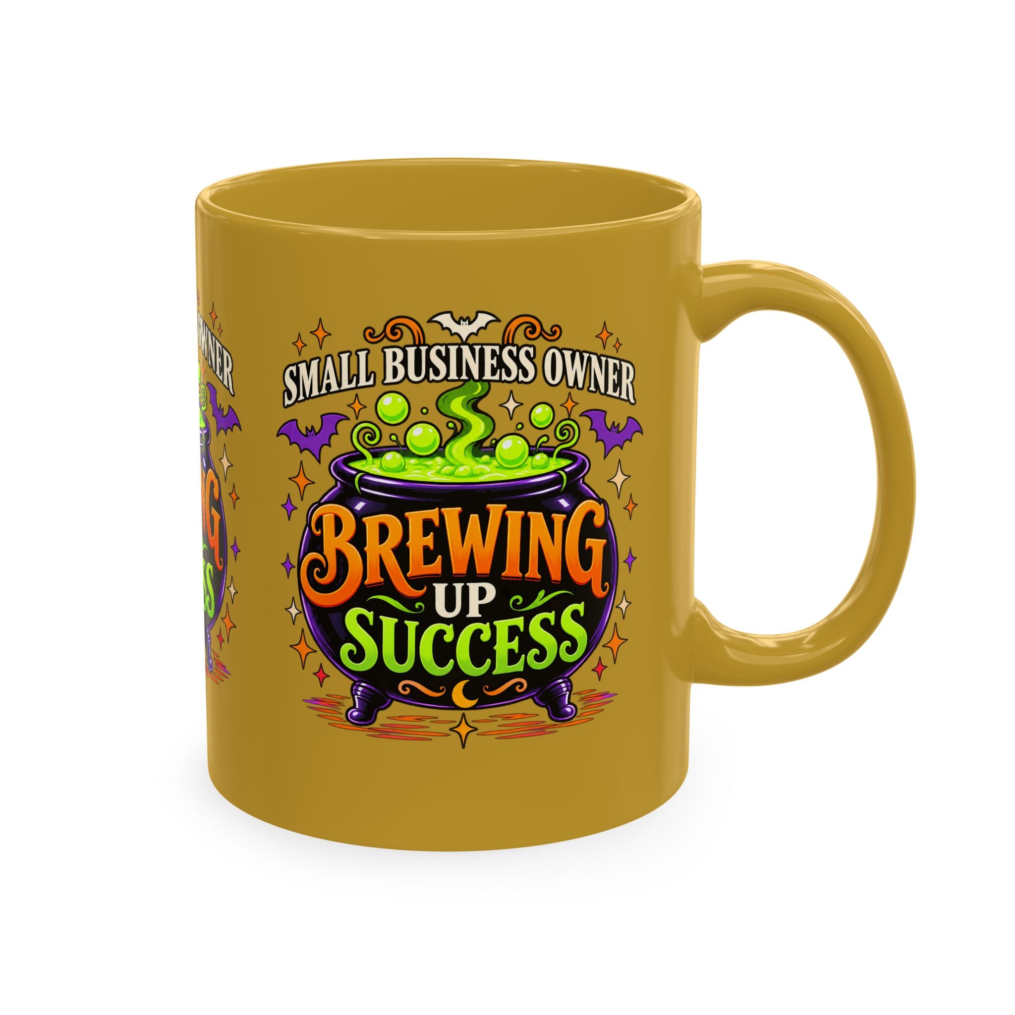 Brewing Up Success Mug | Small Business Owner Halloween Ceramic Coffee Cup