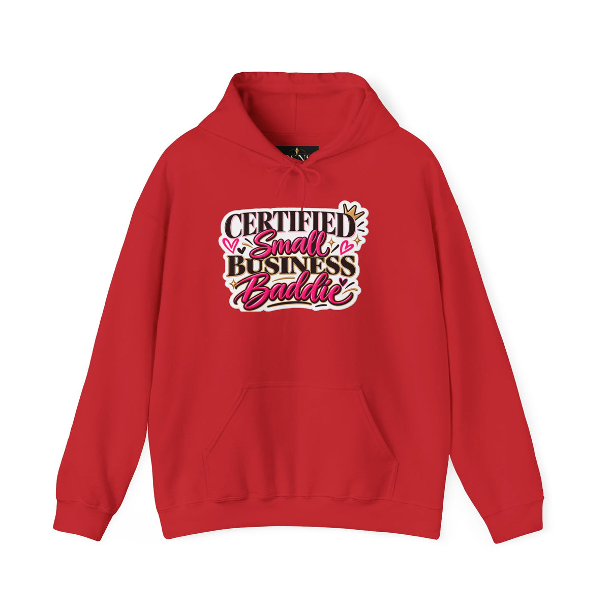 Certified Small Business Baddie Hoodie — Bold Women Entrepreneur Graphic Sweatshirt