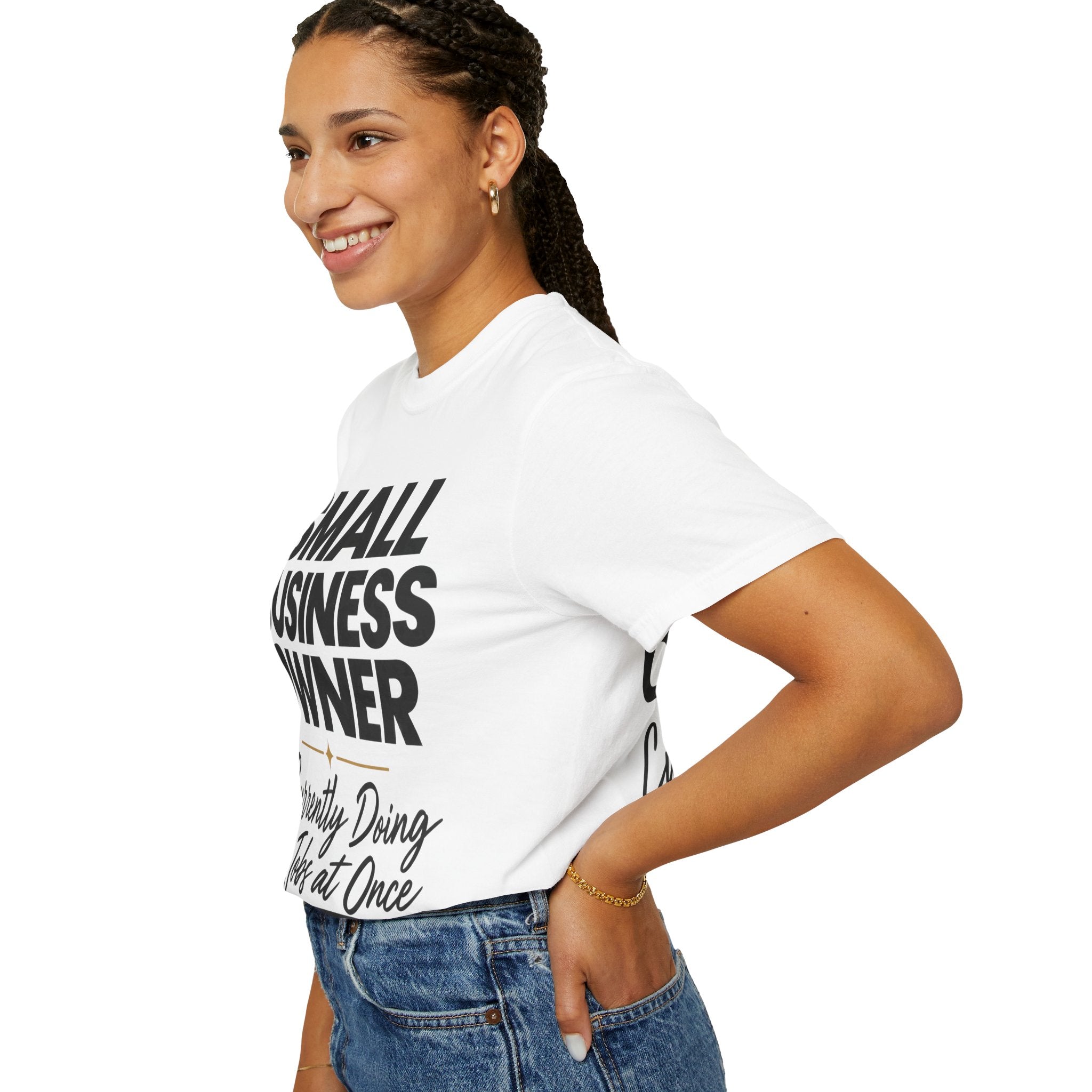 Small Business Owner T-Shirt | “Currently Doing 12 Jobs at Once” Funny Entrepreneur Tee