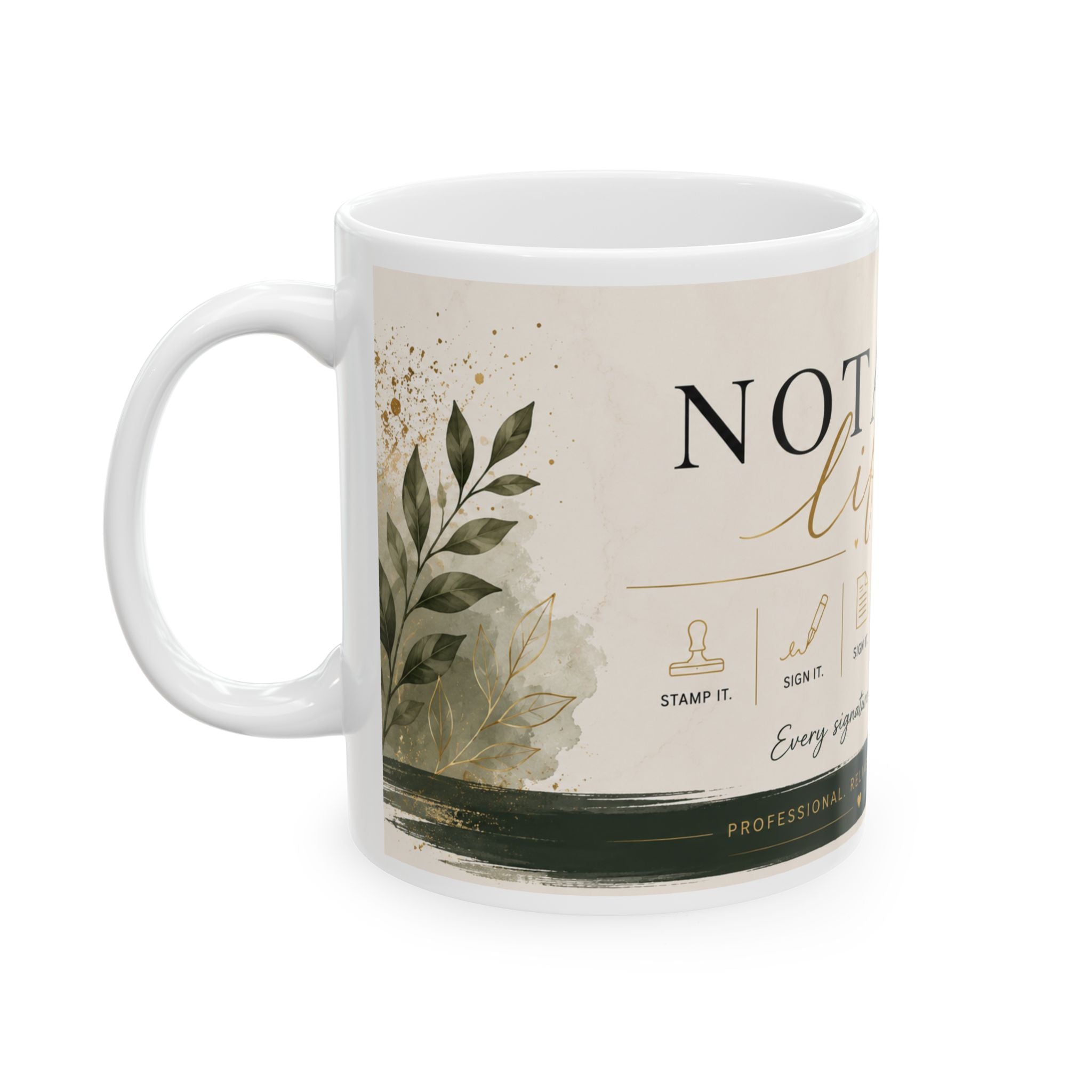 Notary Life Ceramic Mug | Professional Coffee Mug for Notaries & Loan Signing Agents