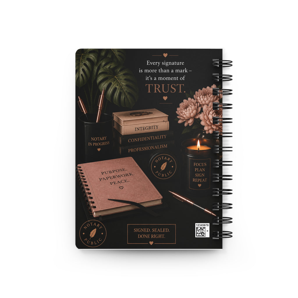 Notary Boss™ Hardcover Journal | Luxury Notebook for Notaries & Loan Signing Agents