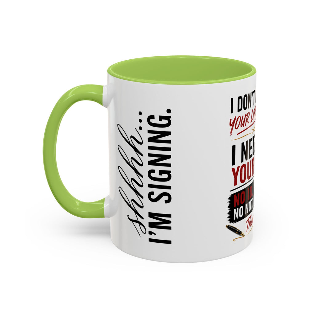 I Don't Need Your Life Story. I Need Your ID. | Funny Notary Coffee Mug