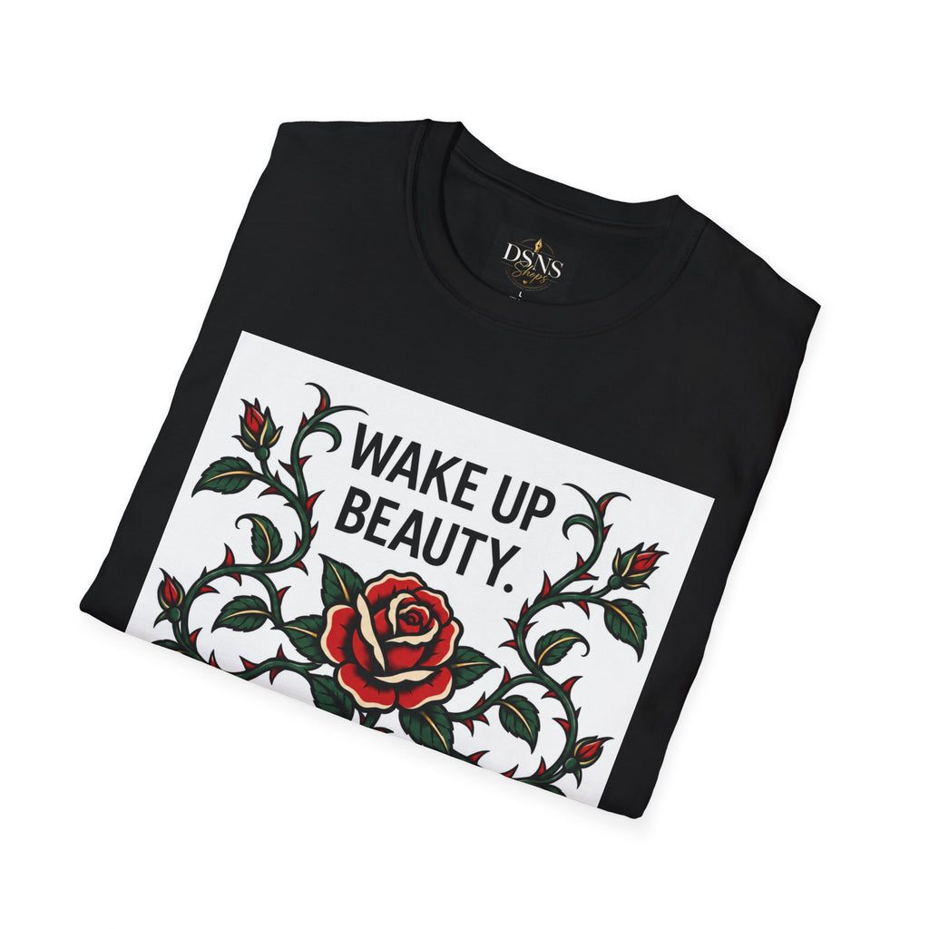 Wake Up Beauty, It’s Time to Beast Tee — Rose & Thorn Graphic Shirt