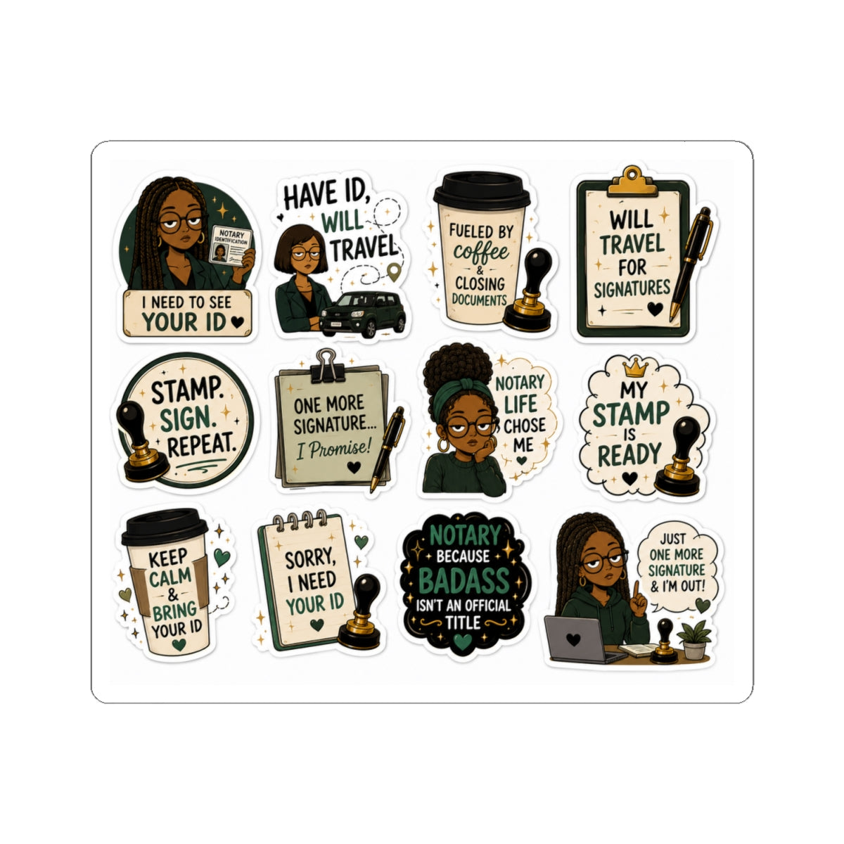 I Need to See Your ID Vinyl Sticker | Funny Notary Sticker | Mobile Notary Decal | Notary Public Laptop Sticker | Business Owner Gift