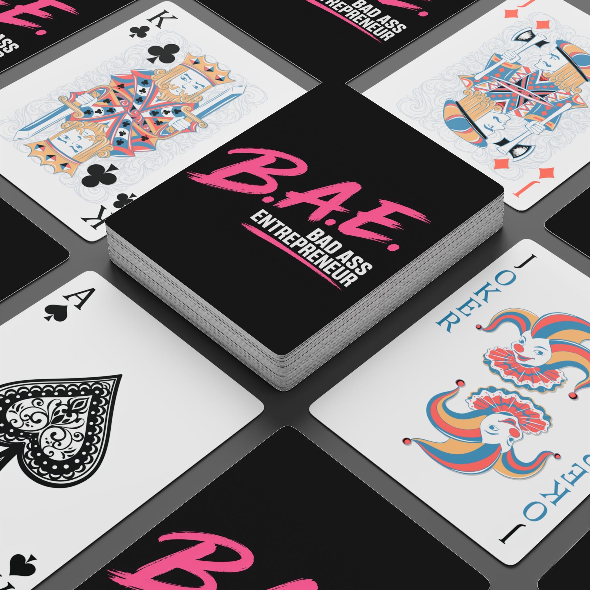 B.A.E. Playing Cards | Bad Ass Entrepreneur Poker Deck | Funny Gift for Business Owners