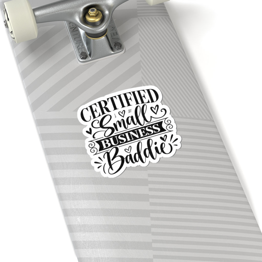 Certified Small Business Baddie Sticker — Feminine Laptop Decal for Women Entrepreneurs