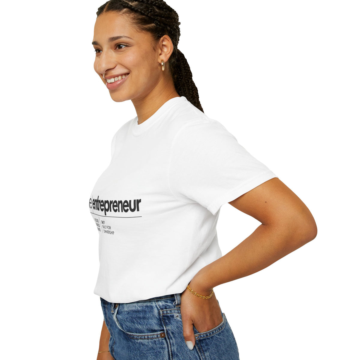 The Entrepreneur Garment-Dyed T-Shirt — Focused, Fearless, Funded Business Owner Tee