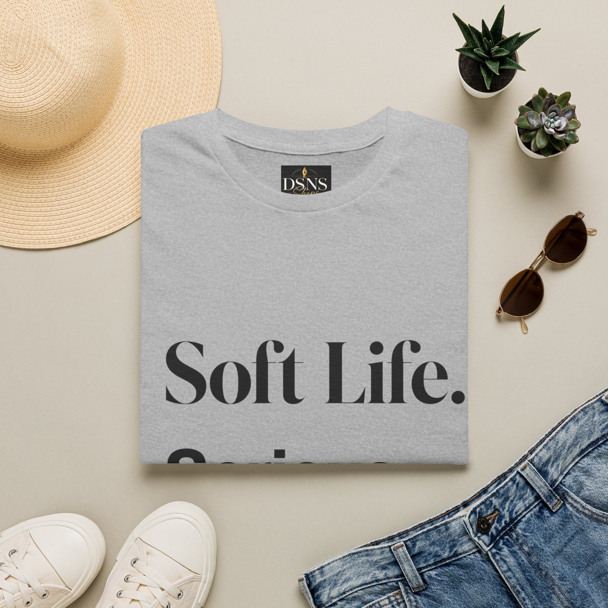 Soft Life. Serious Business. Unisex T-Shirt — Entrepreneur &amp; Business Owner Graphic Tee