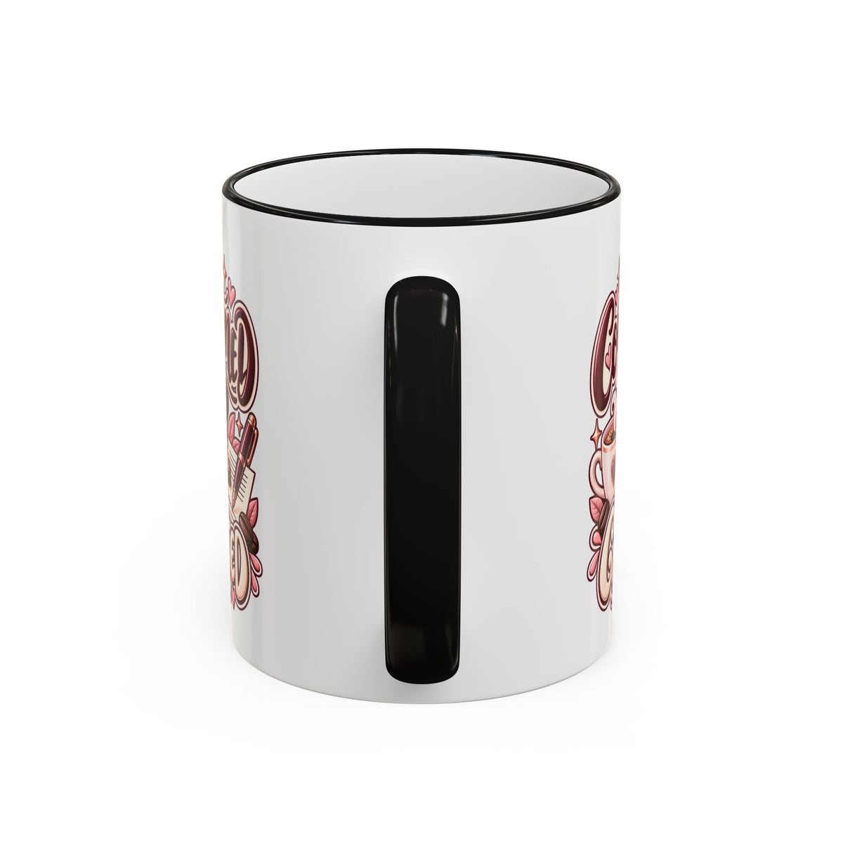 Commissioned & Caffeinated Accent Coffee Mug — Notary Public Gift