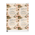 ✨ End the Year With Grace Wrapping Paper – Inspirational Holiday Gift Wrap 🎄