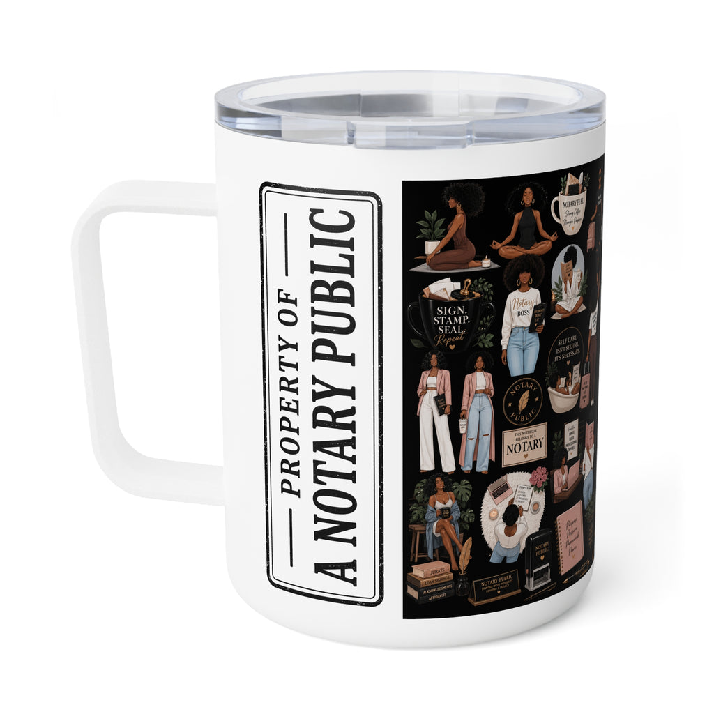 Notary Life Collage | 10oz Insulated Coffee Mug