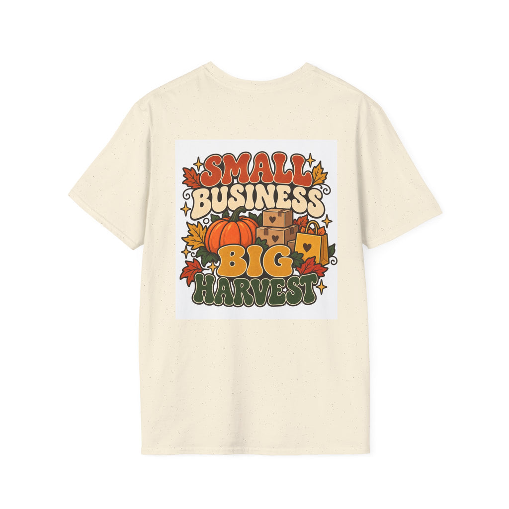 Small Business Big Harvest Graphic T-Shirt — Retro Fall Entrepreneur Tee