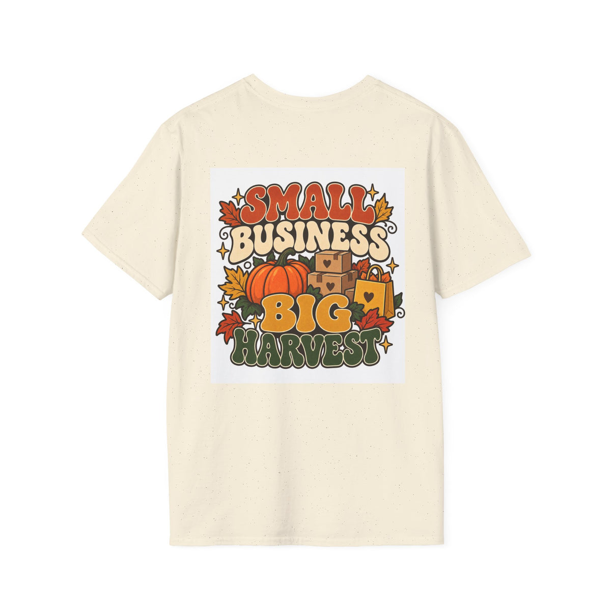 Small Business Big Harvest Graphic T-Shirt — Retro Fall Entrepreneur Tee