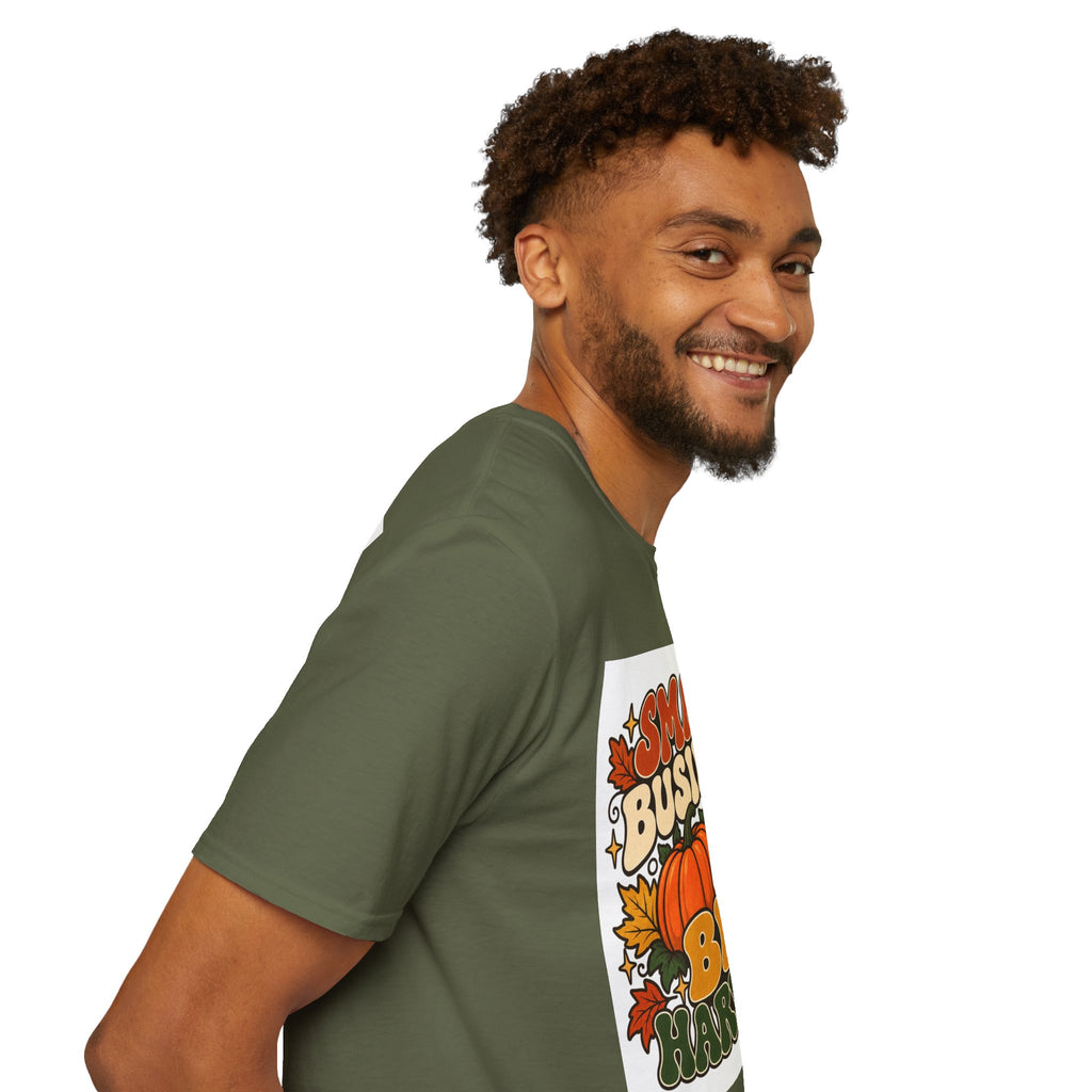 Small Business Big Harvest Graphic T-Shirt — Retro Fall Entrepreneur Tee