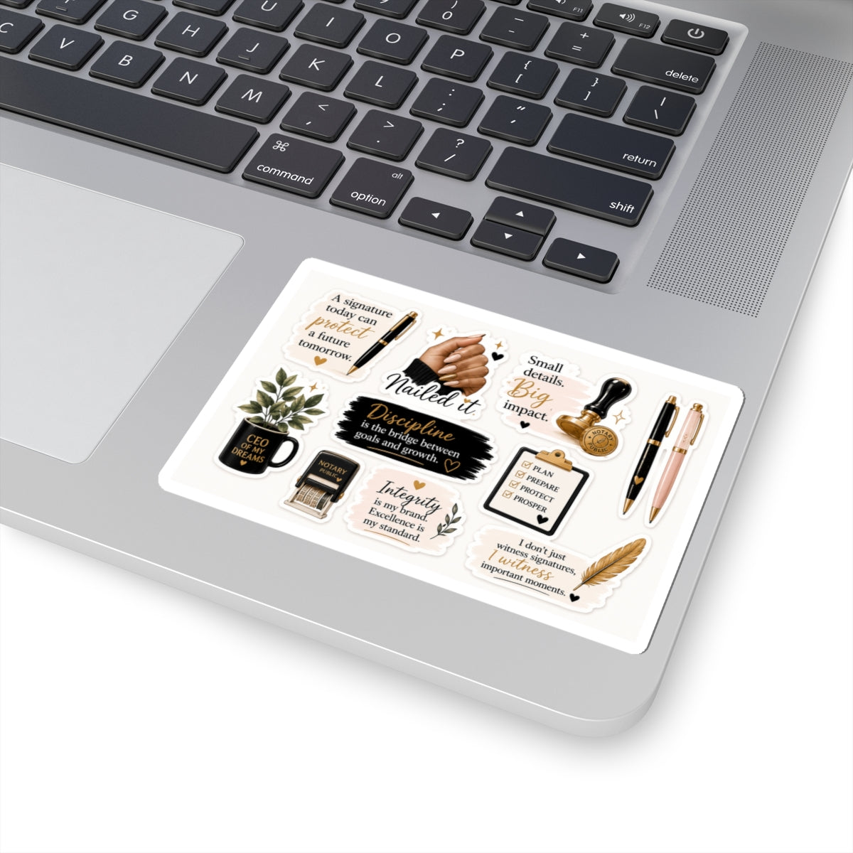 Notary & Business Essentials Sticker Sheet. Vinyl Sticker  | Decal | Cute Business Owner Laptop Sticker