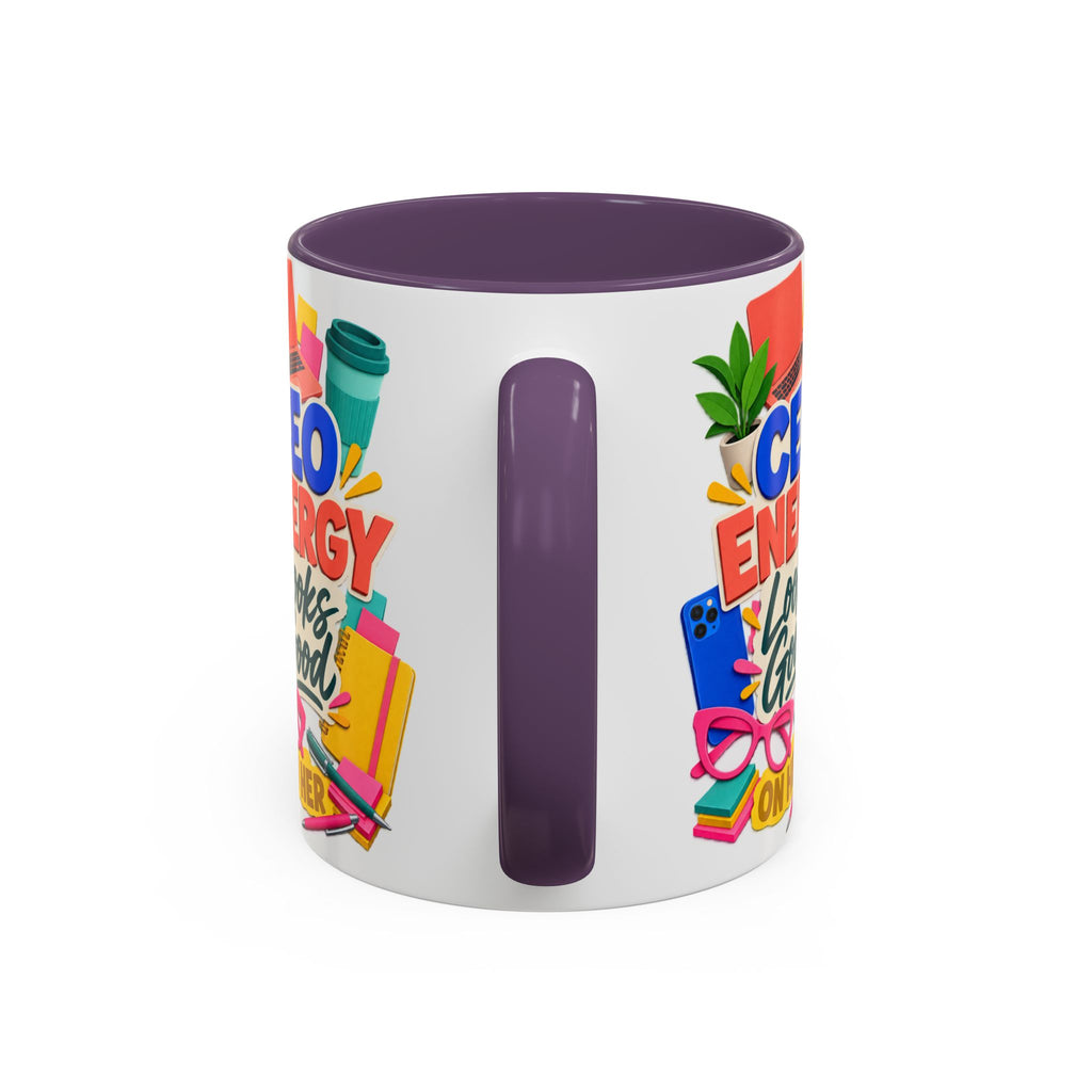 CEO Energy Looks Good on Her Mug | Women in Business Coffee Cup | Female Entrepreneur Gift | Boss Lady Office Mug