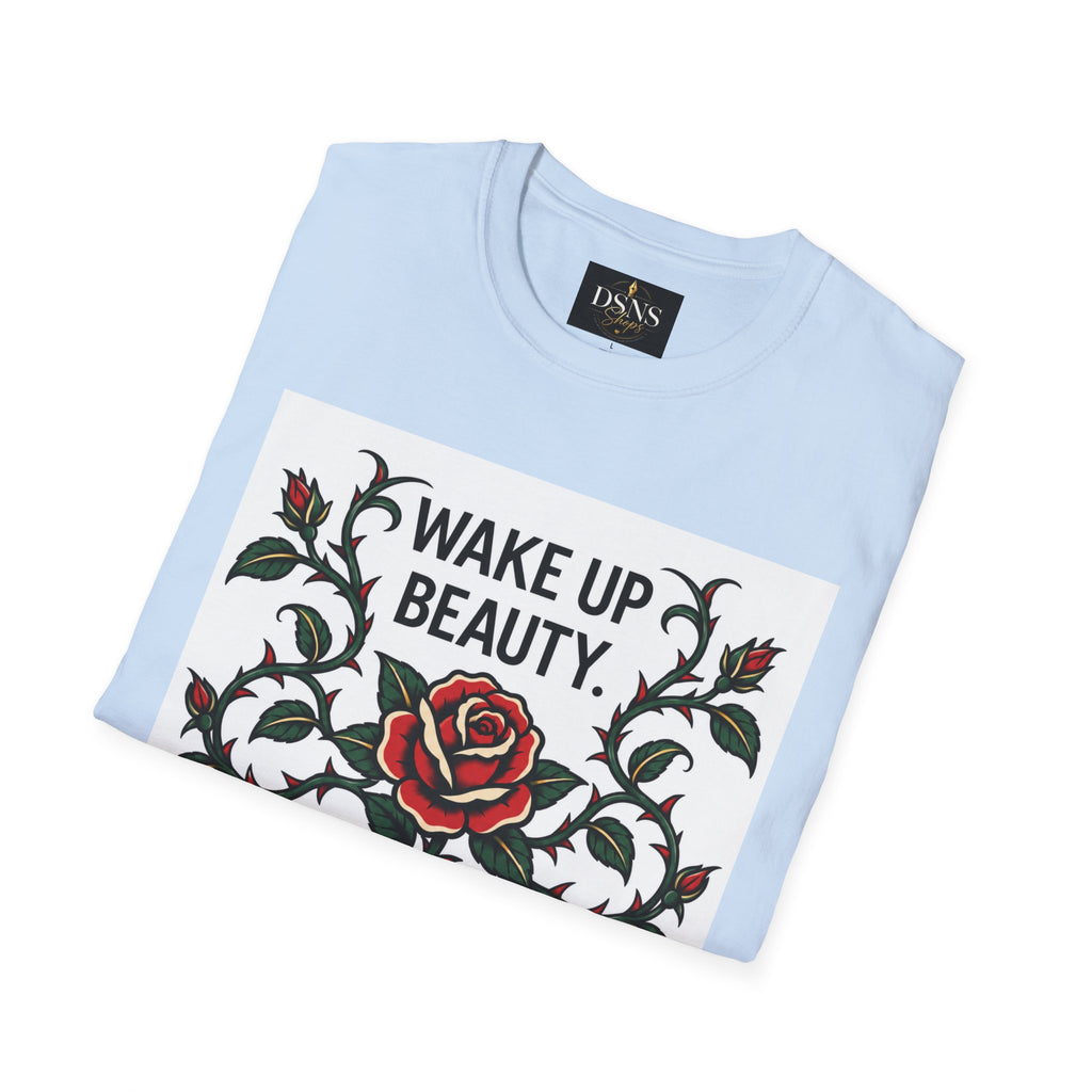 Wake Up Beauty, It’s Time to Beast Tee — Rose & Thorn Graphic Shirt