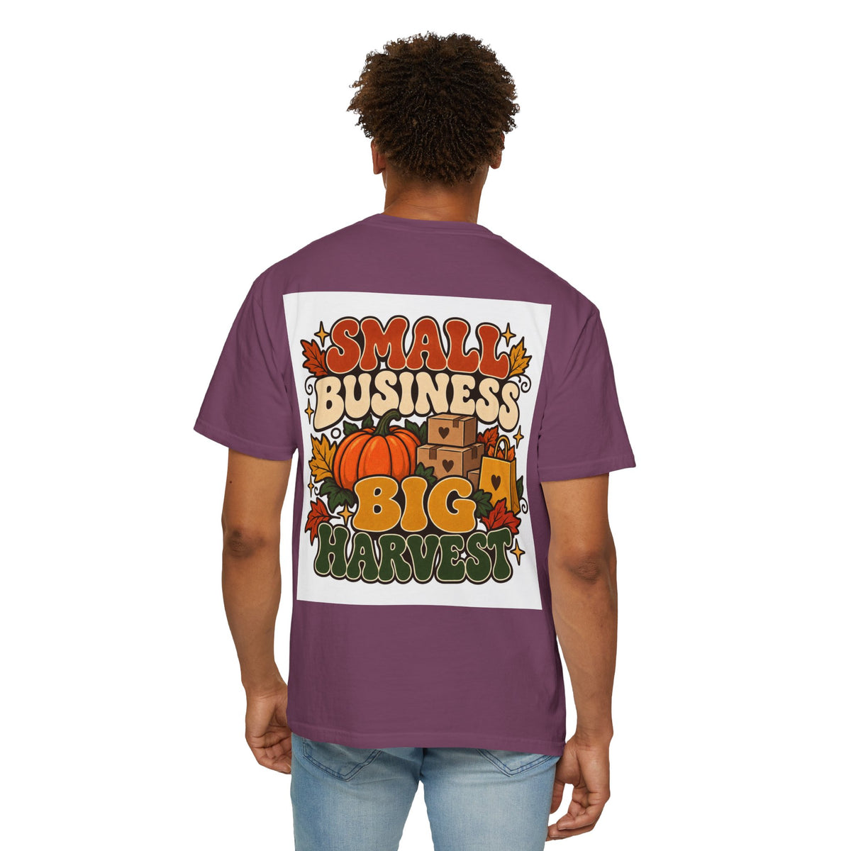 Small Business Big Harvest T-Shirt — Fall Entrepreneur Garment-Dyed Tee