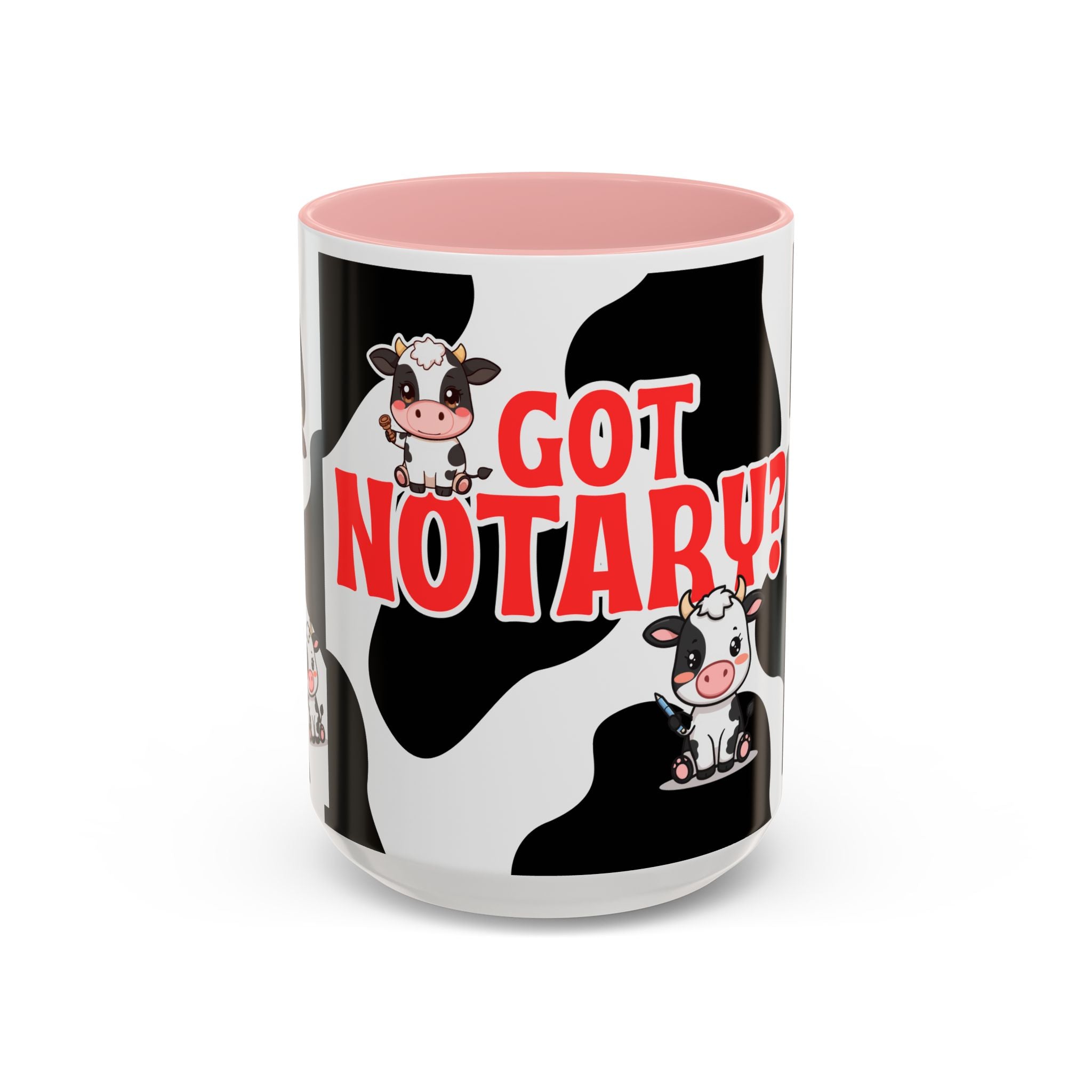 Got Notary? Cow Print Accent Coffee Mug | Funny Notary Public Gift | 11oz & 15oz