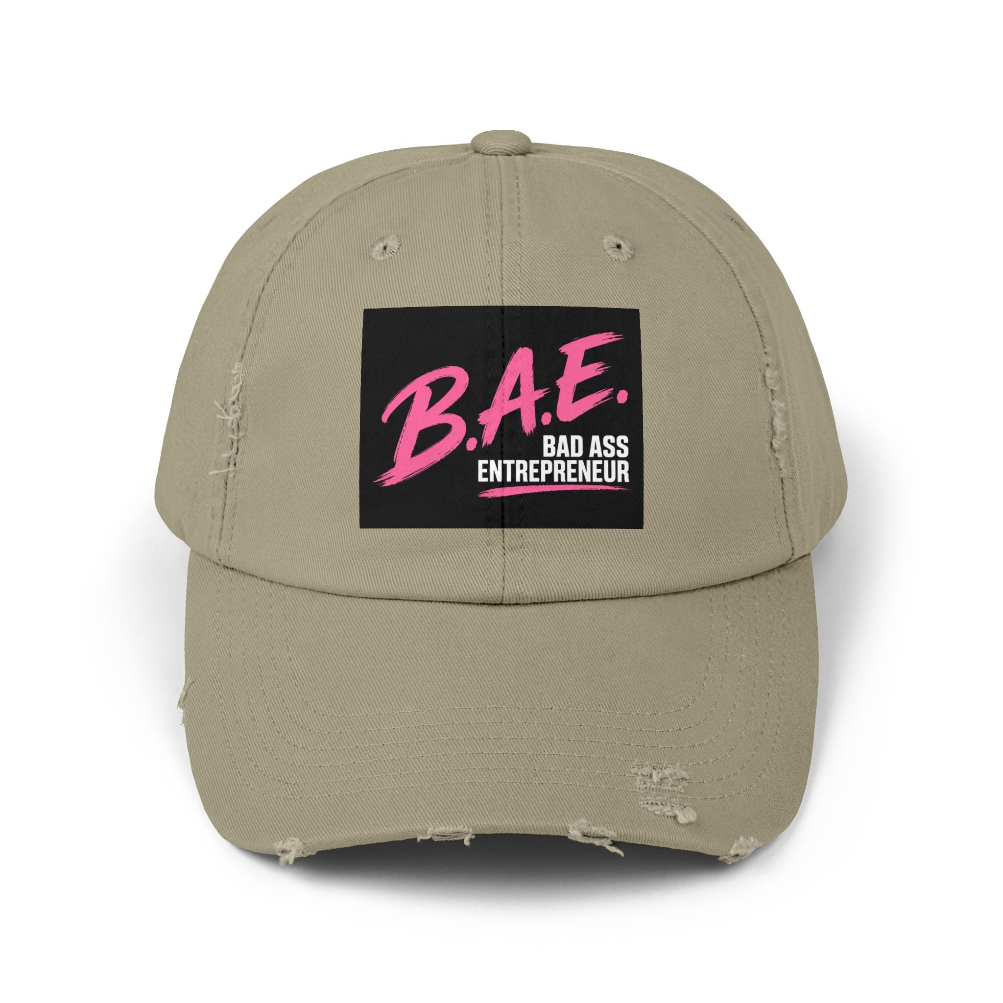 B.A.E. Bad Ass Entrepreneur Distressed Cap | Vintage Business Owner Hat