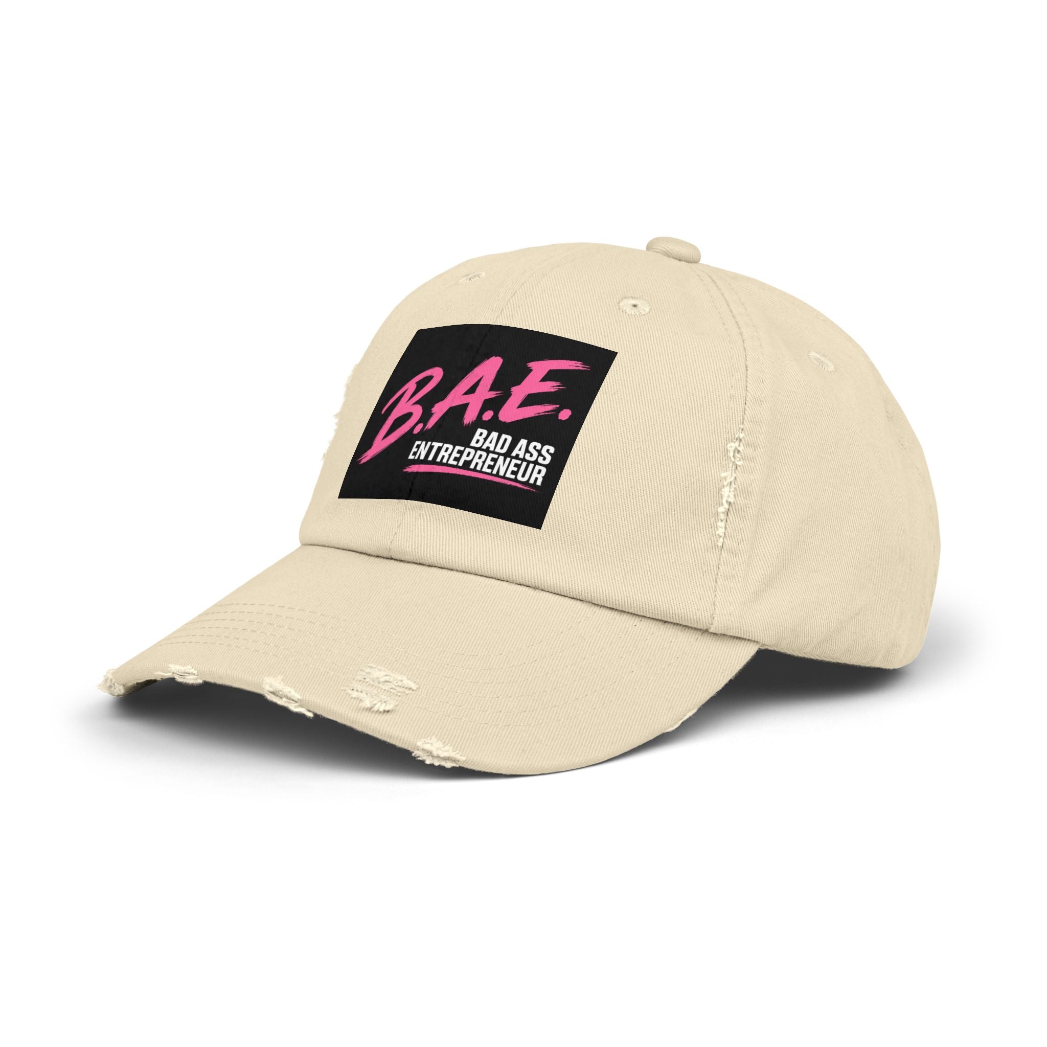 B.A.E. Bad Ass Entrepreneur Distressed Cap | Vintage Business Owner Hat