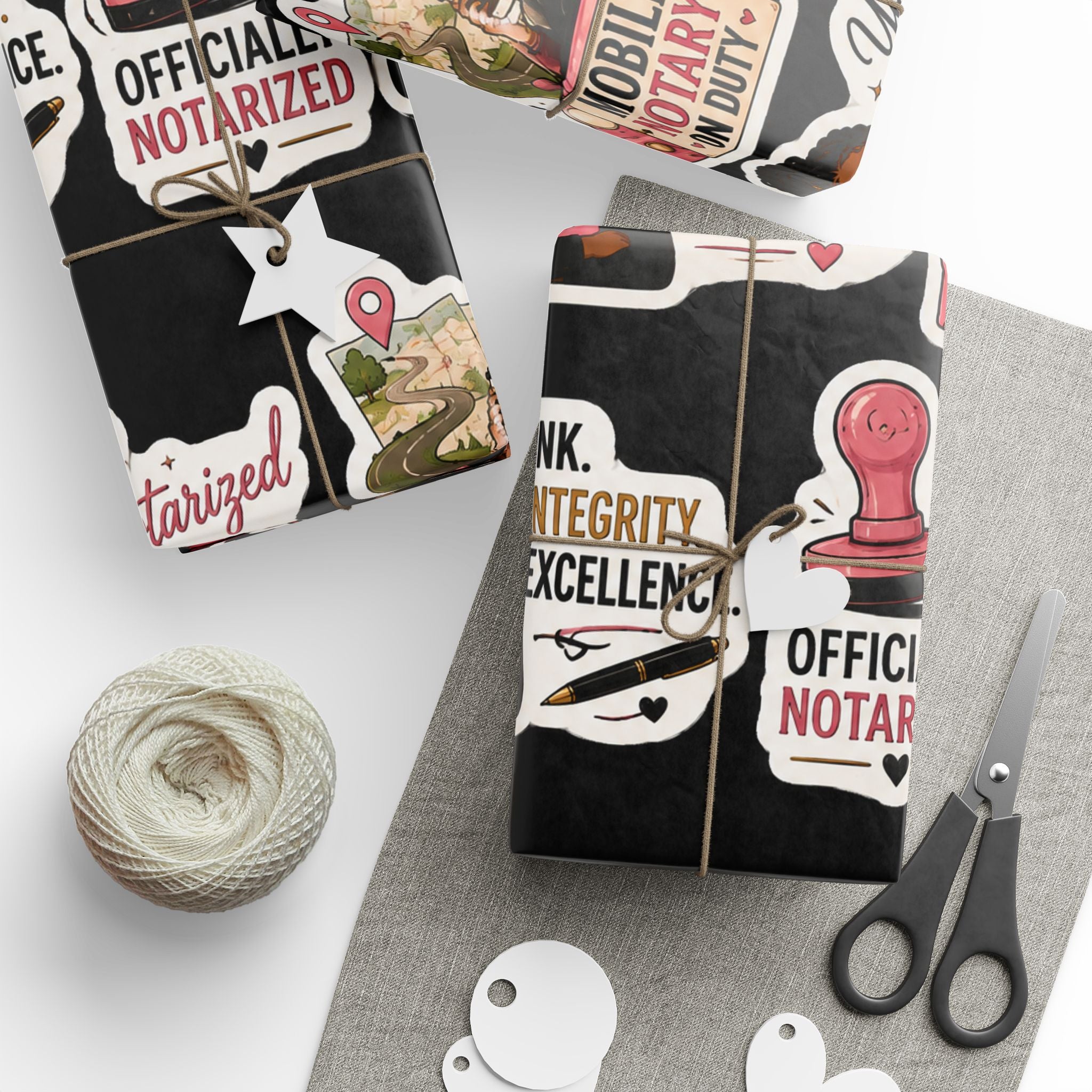 North Carolina Notary Wrapping Paper – Mobile Notary Gift Wrap💗✍🏾🎁✨