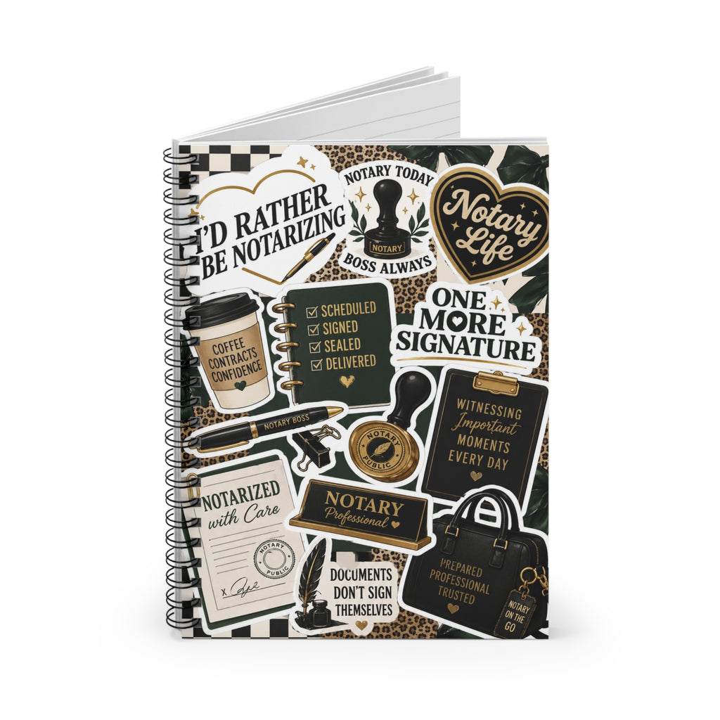 Notary Life Spiral Notebook | Ruled Journal for Mobile Notaries & Loan Signing Agents