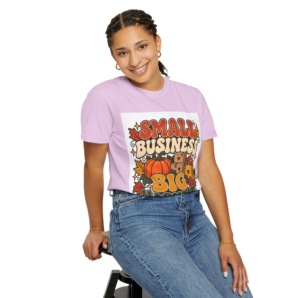 Small Business Big Harvest T-Shirt — Fall Entrepreneur Garment-Dyed Tee