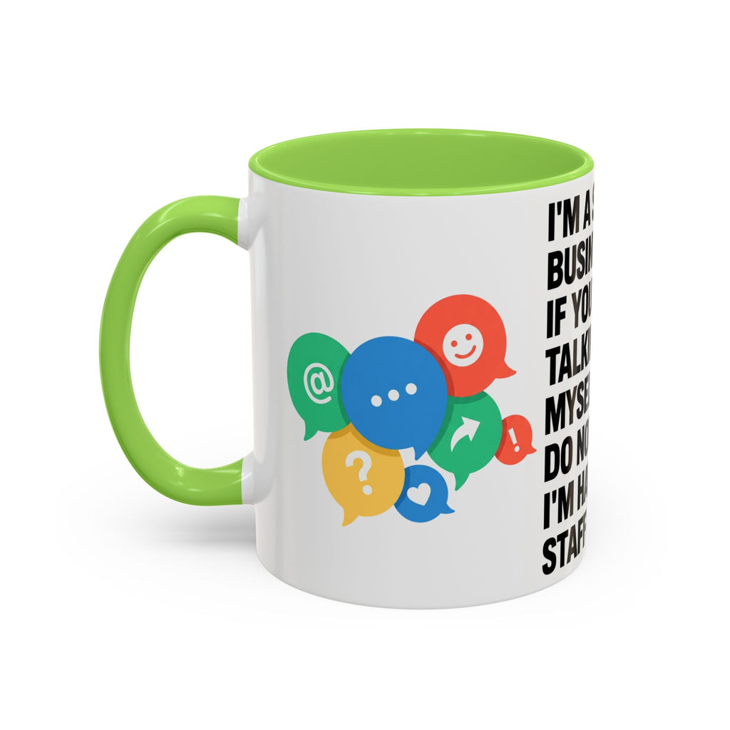 Small Business Owner Staff Meeting Mug — Funny Entrepreneur Coffee Cup