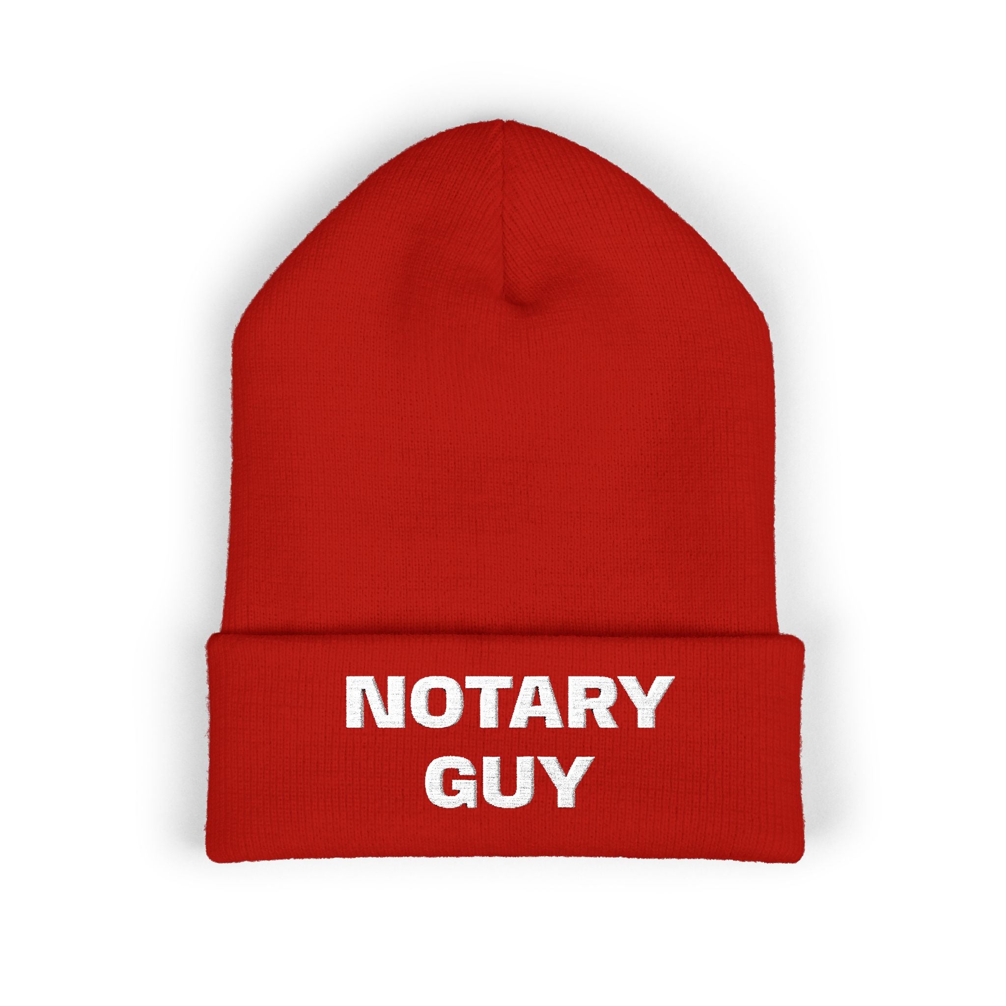 Notary Guy Embroidered Cuffed Beanie | Men's Notary Public Winter Hat