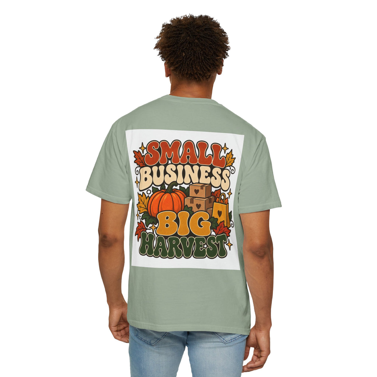 Small Business Big Harvest T-Shirt — Fall Entrepreneur Garment-Dyed Tee