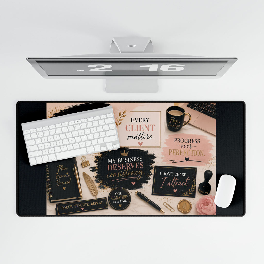 Motivational Desk Mat – Inspirational Office Mouse Pad for Entrepreneurs