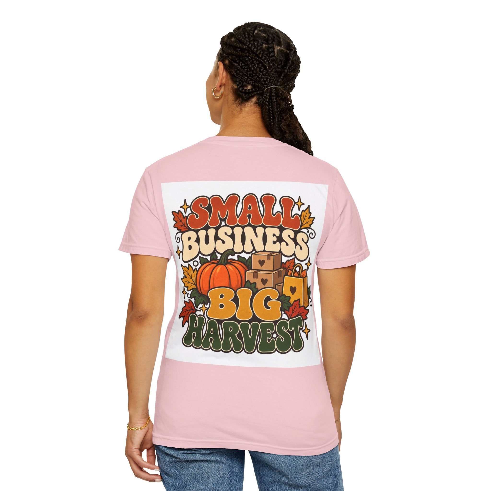 Small Business Big Harvest T-Shirt — Fall Entrepreneur Garment-Dyed Tee