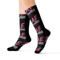 B.A.E. Crew Socks | Bad Ass Entrepreneur Black & Pink Socks | Gift for Business Owners