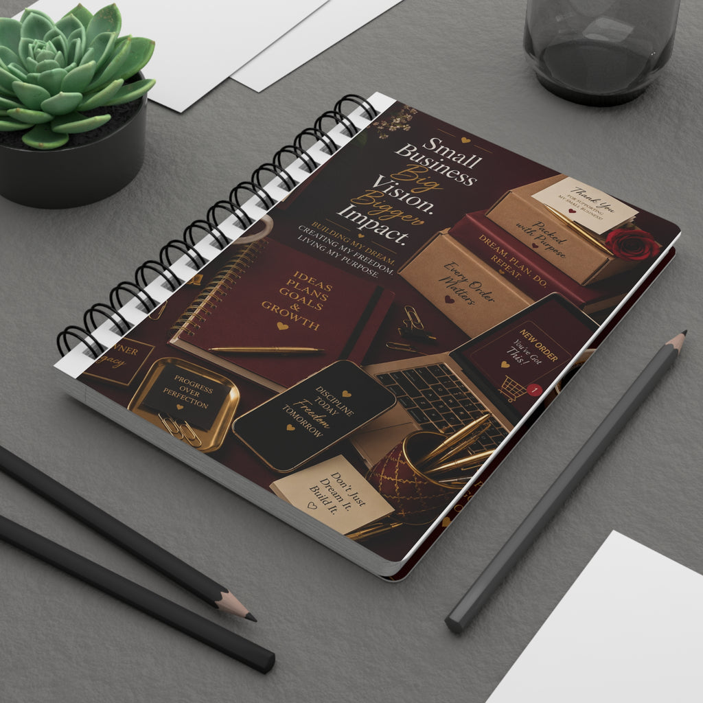 Small Business. Big Vision. Bigger Impact. | Hardcover Journal for Entrepreneurs & Business Owners