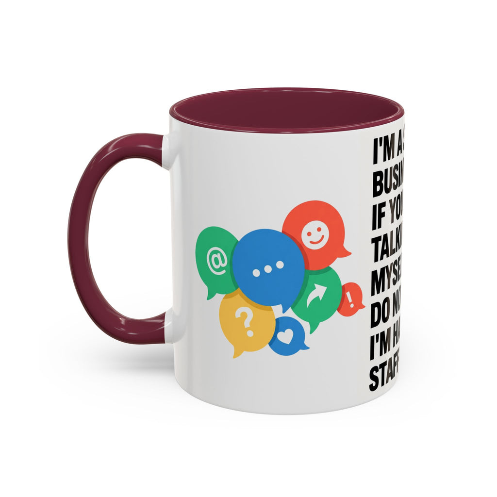 Small Business Owner Staff Meeting Mug — Funny Entrepreneur Coffee Cup