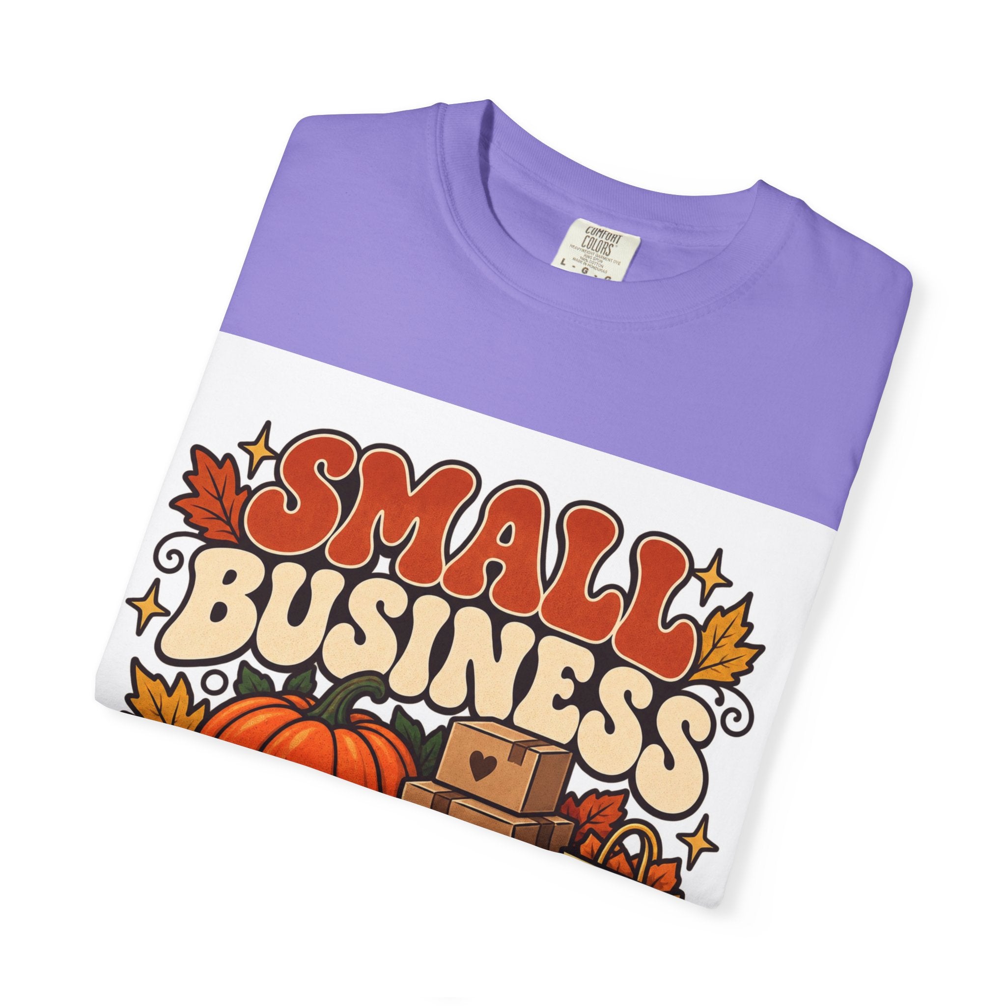 Small Business Big Harvest T-Shirt — Fall Entrepreneur Garment-Dyed Tee