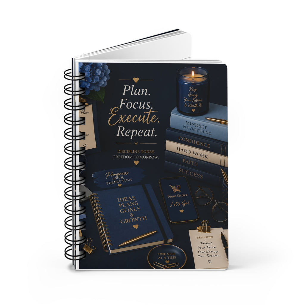Plan. Focus. Execute. Repeat. | Hardcover Success Journal for Entrepreneurs, Professionals & Goal Getters