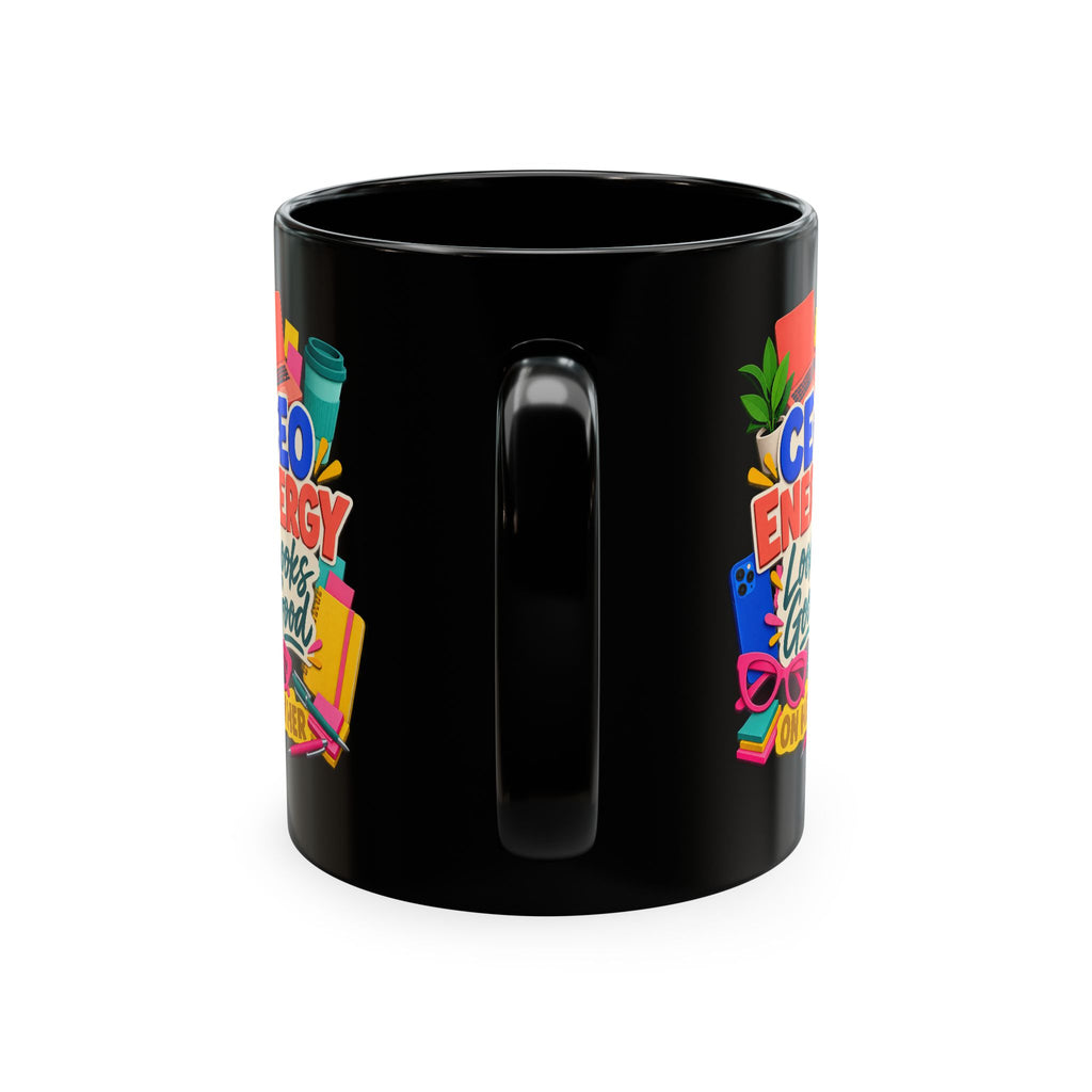 CEO Energy Looks Good on Her Mug | Women in Business Coffee Cup | Female Entrepreneur Gift | Boss Lady Office Mug