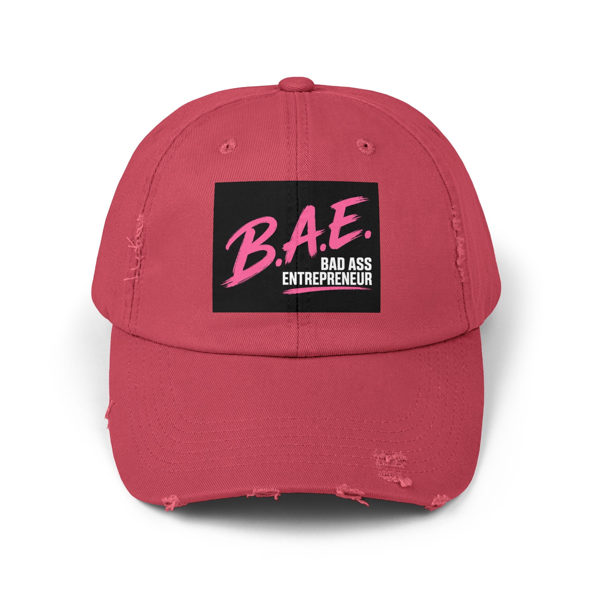 B.A.E. Bad Ass Entrepreneur Distressed Cap | Vintage Business Owner Hat