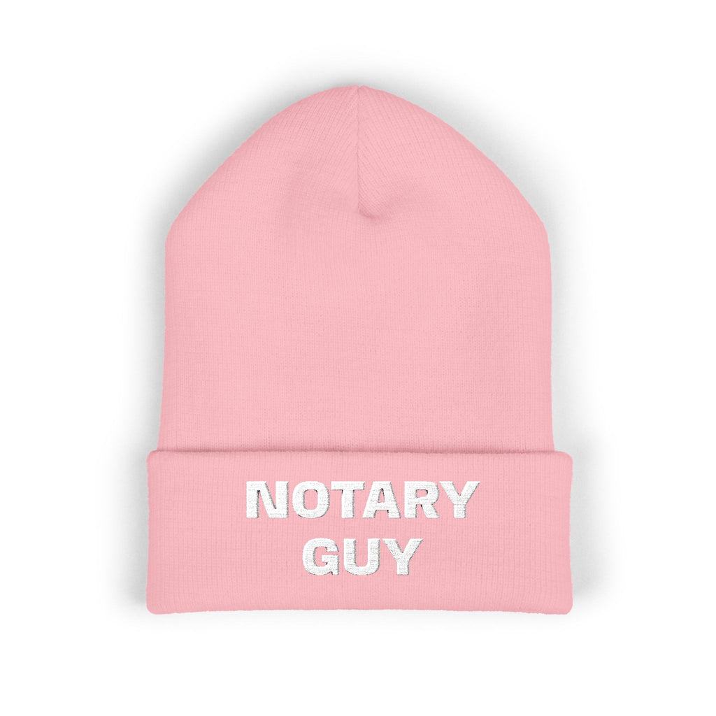 Notary Guy Embroidered Cuffed Beanie | Men's Notary Public Winter Hat
