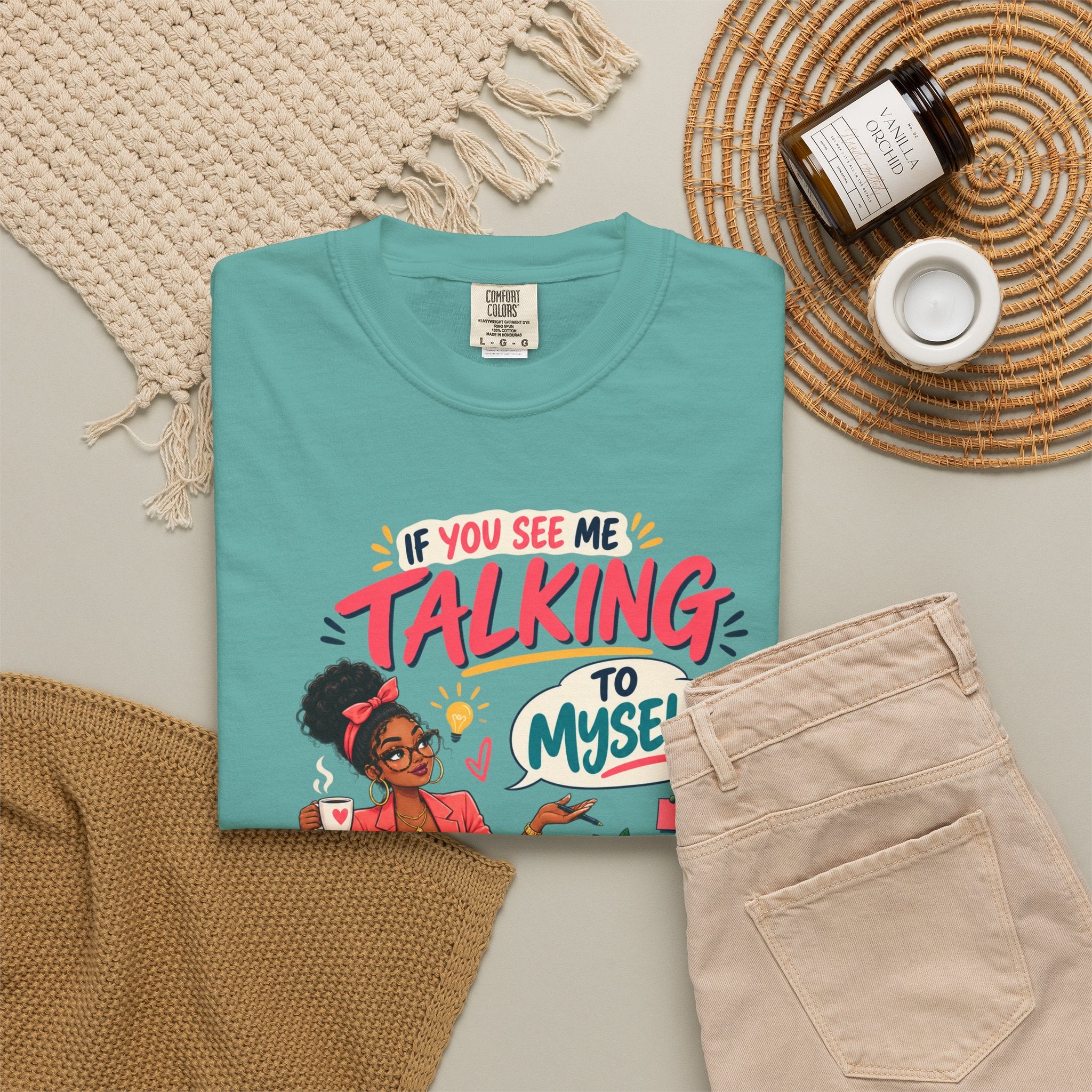 Funny Small Business Owner T-Shirt — “If You See Me Talking to Myself” Staff Meeting Graphic Tee