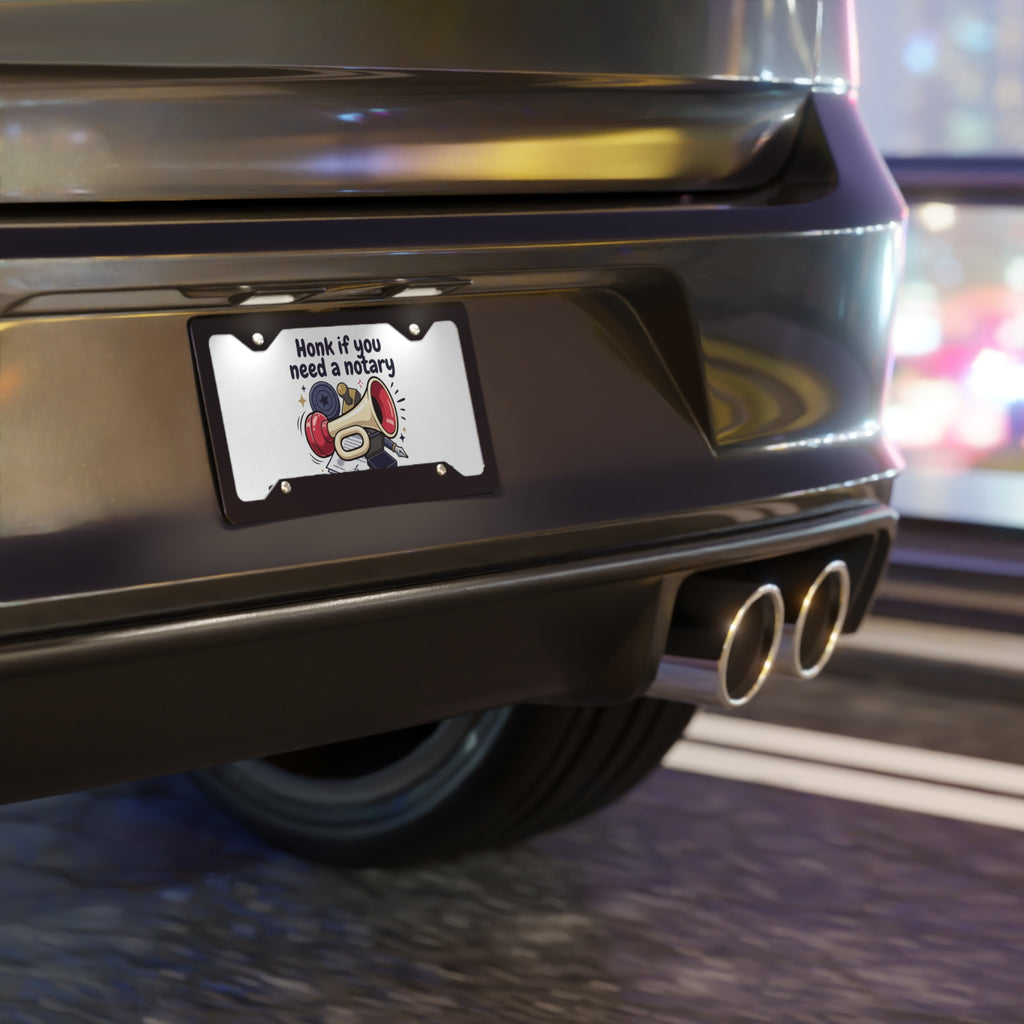 Honk If You Need a Notary Vanity License Plate