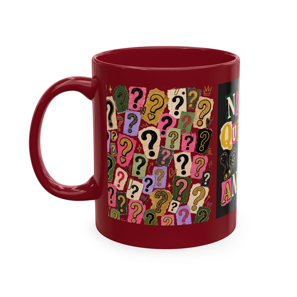 Notary Questions? I’ve Got Answers Ceramic Mug — Colorful Notary Public Coffee Cup