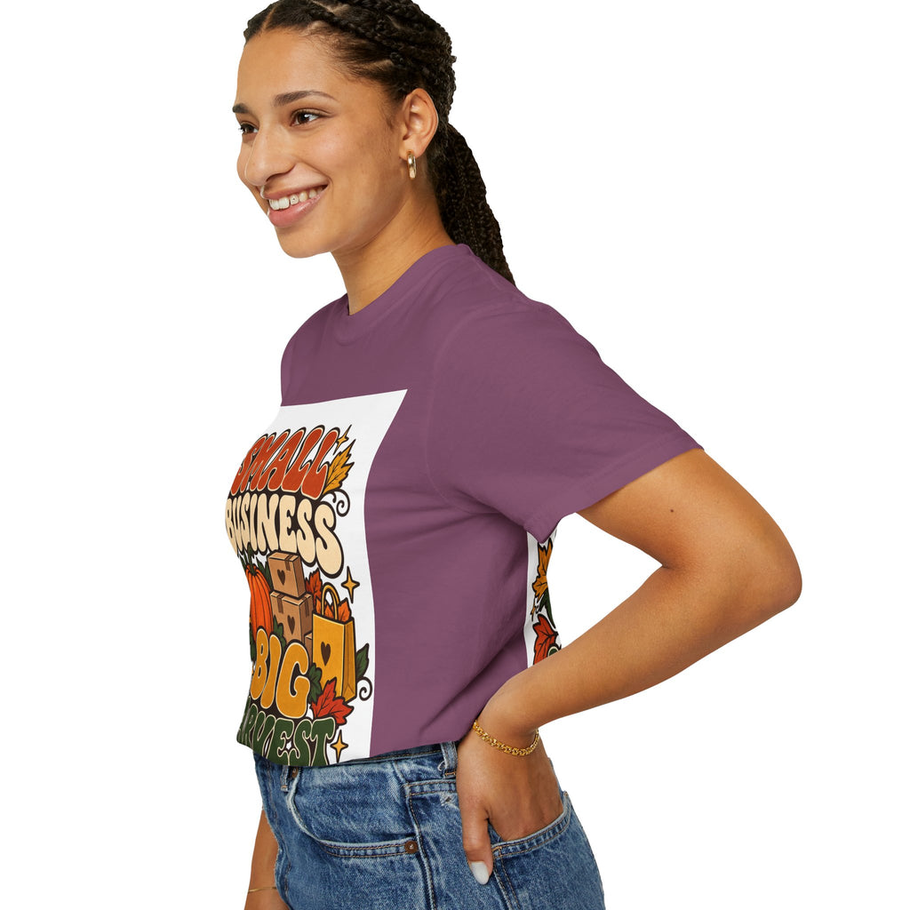 Small Business Big Harvest T-Shirt — Fall Entrepreneur Garment-Dyed Tee