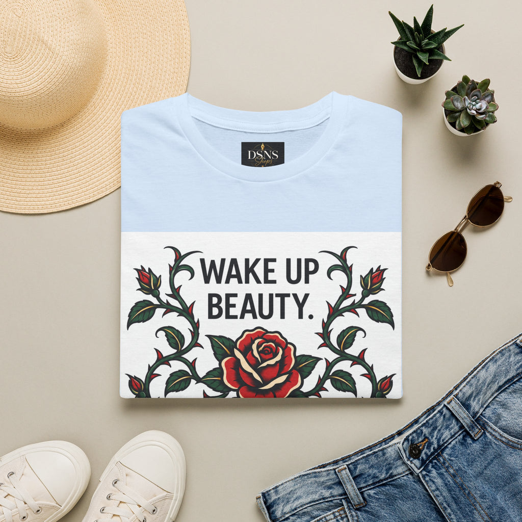 Wake Up Beauty, It’s Time to Beast Tee — Rose & Thorn Graphic Shirt
