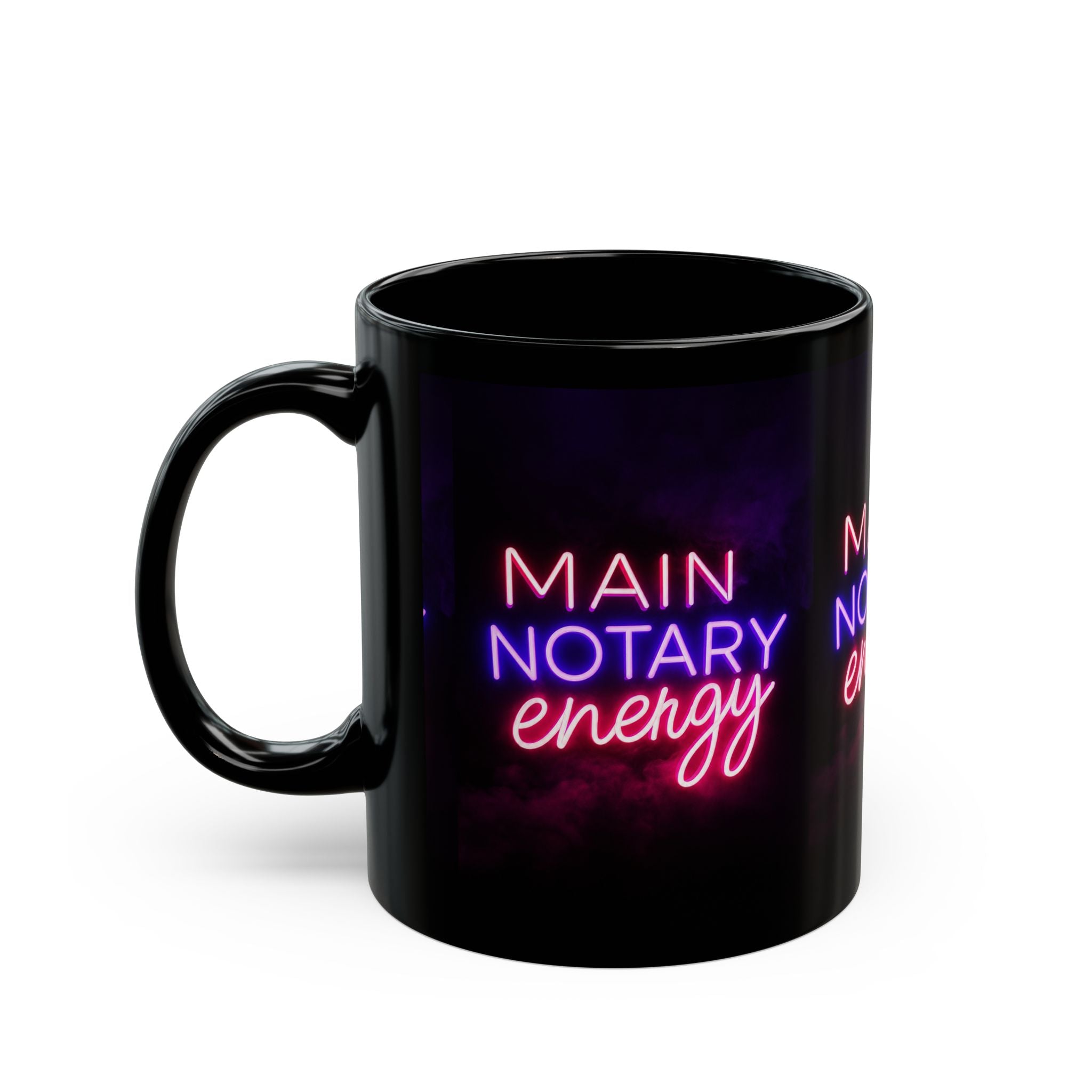 Main Notary Energy Neon Coffee Mug 💜💖☕